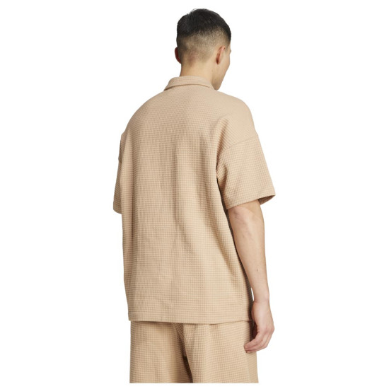 Adidas Ανδρική κοντομάνικη μπλούζα All SZN Waffle Knit Half-Zip Polo
